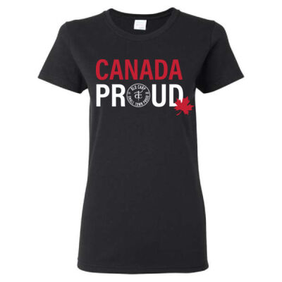 Gildan Women's Canada Proud Printed T-Shirt Thumbnail
