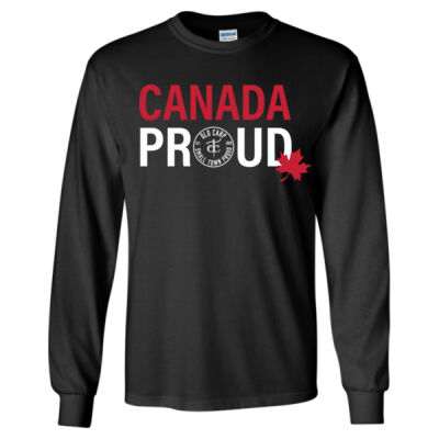 Gildan Unisex Canada Proud Printed Long Sleeve Thumbnail