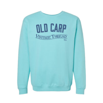 M&O Unisex Classic Tone on Tone Printed Fleece Crewneck Thumbnail